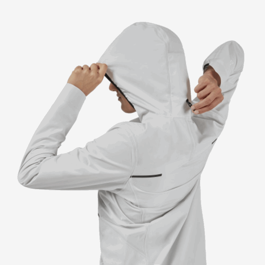 On Running White Waterproof Anorak