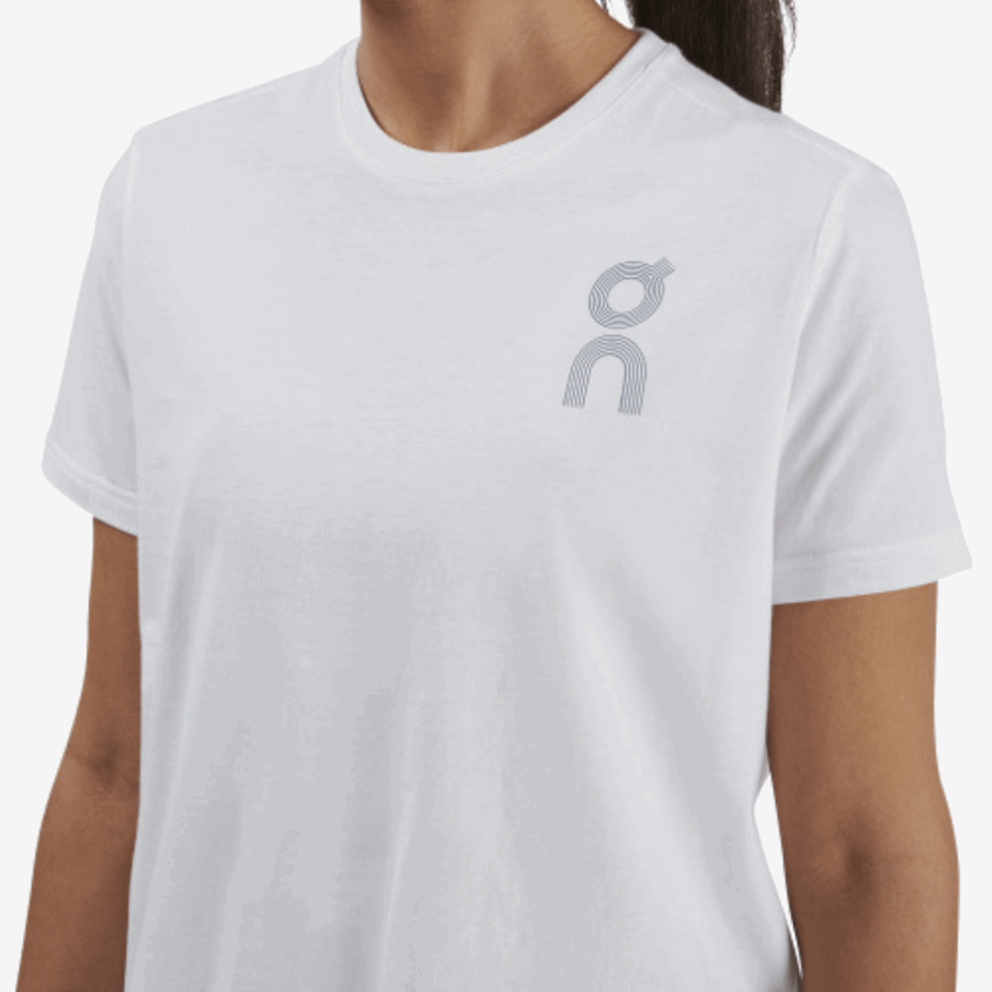 White On Running Graphic-T