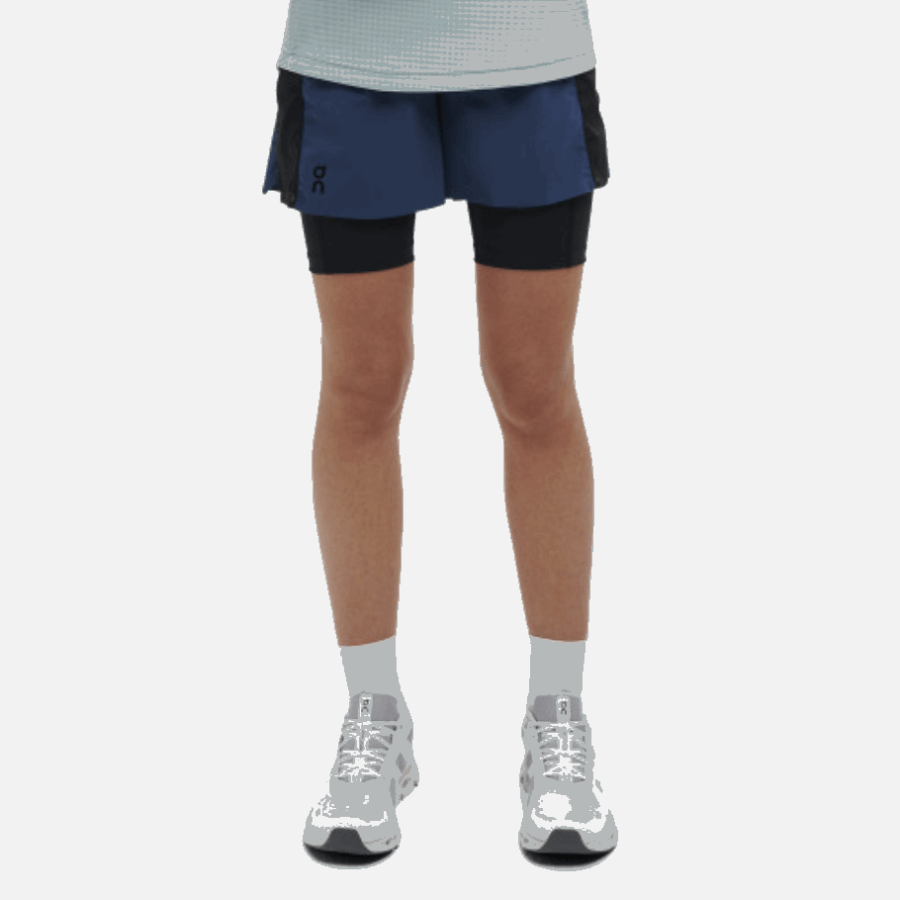 On Running Denim-Black Active Shorts