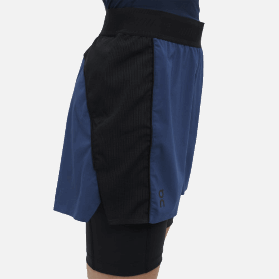 On Running Denim-Black Active Shorts