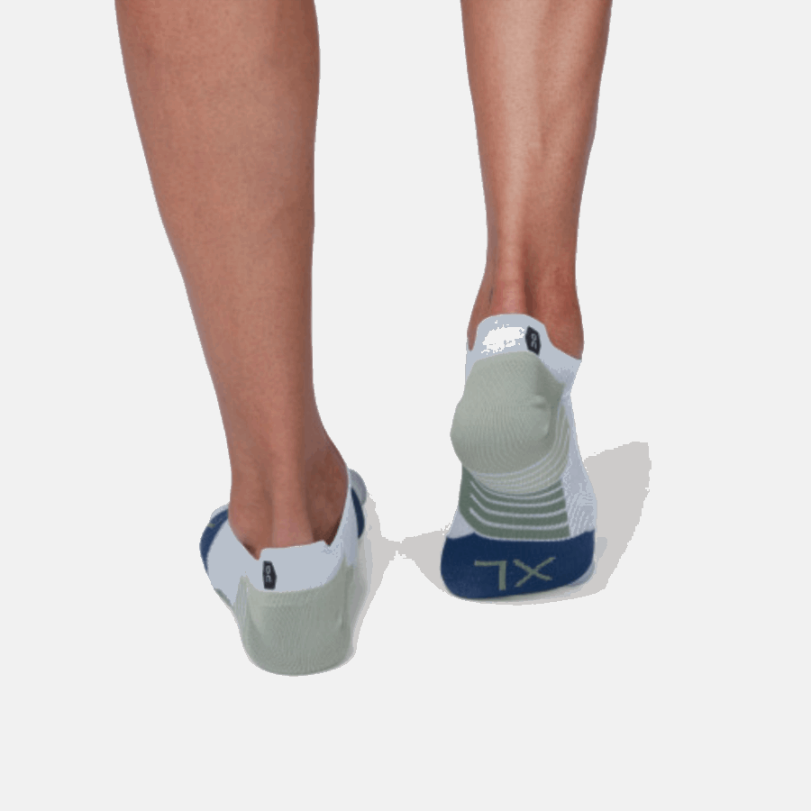 Chaussette Basse Sur Running Gris-denim