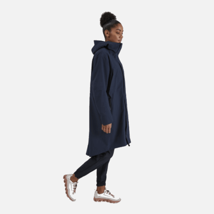 Navy Parka On Running