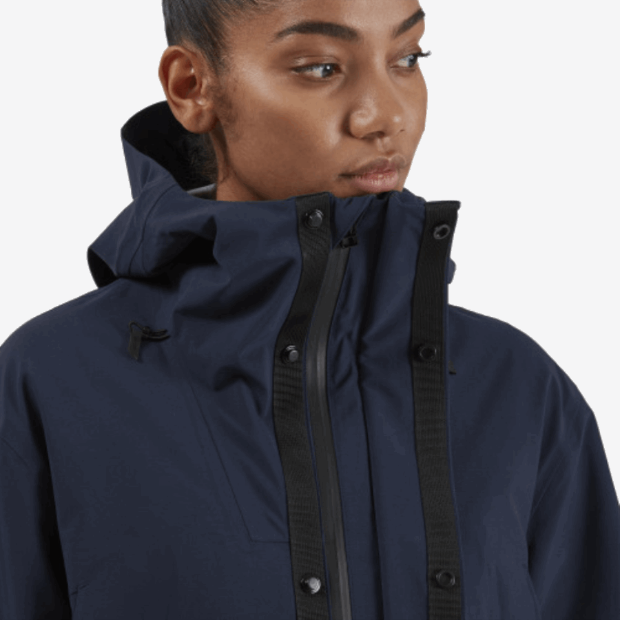 Navy Parka On Running