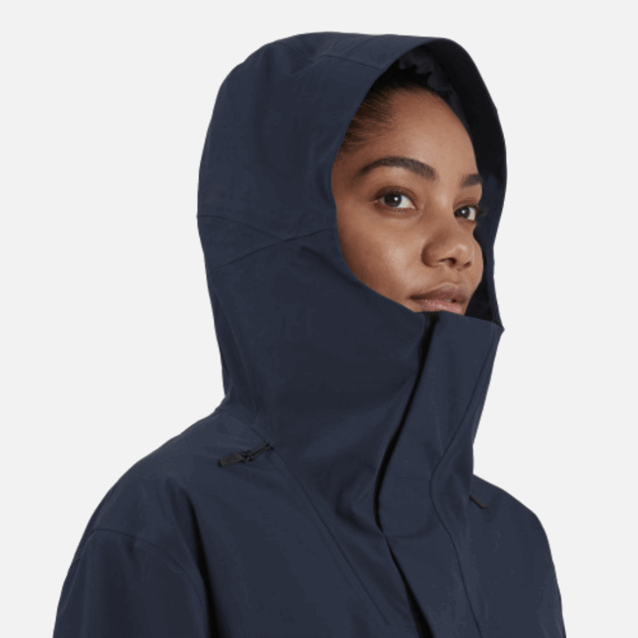 Navy Parka On Running