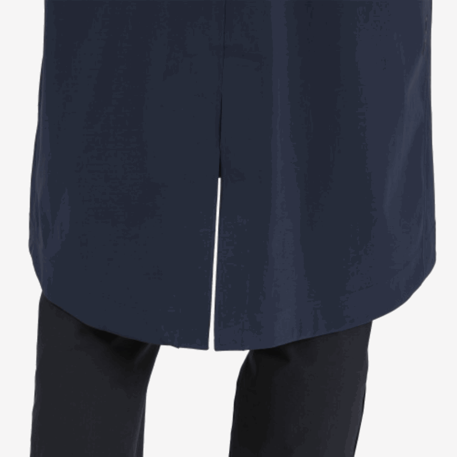 Navy Parka On Running