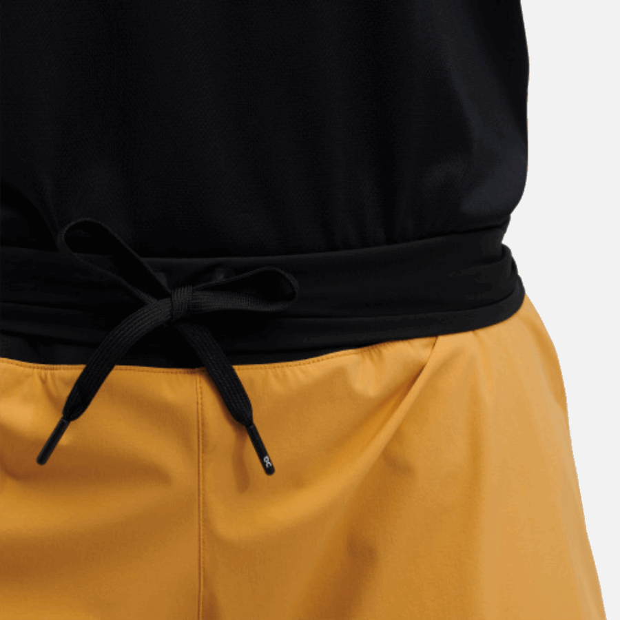 5'' Running Shorts On Running Mango-Black