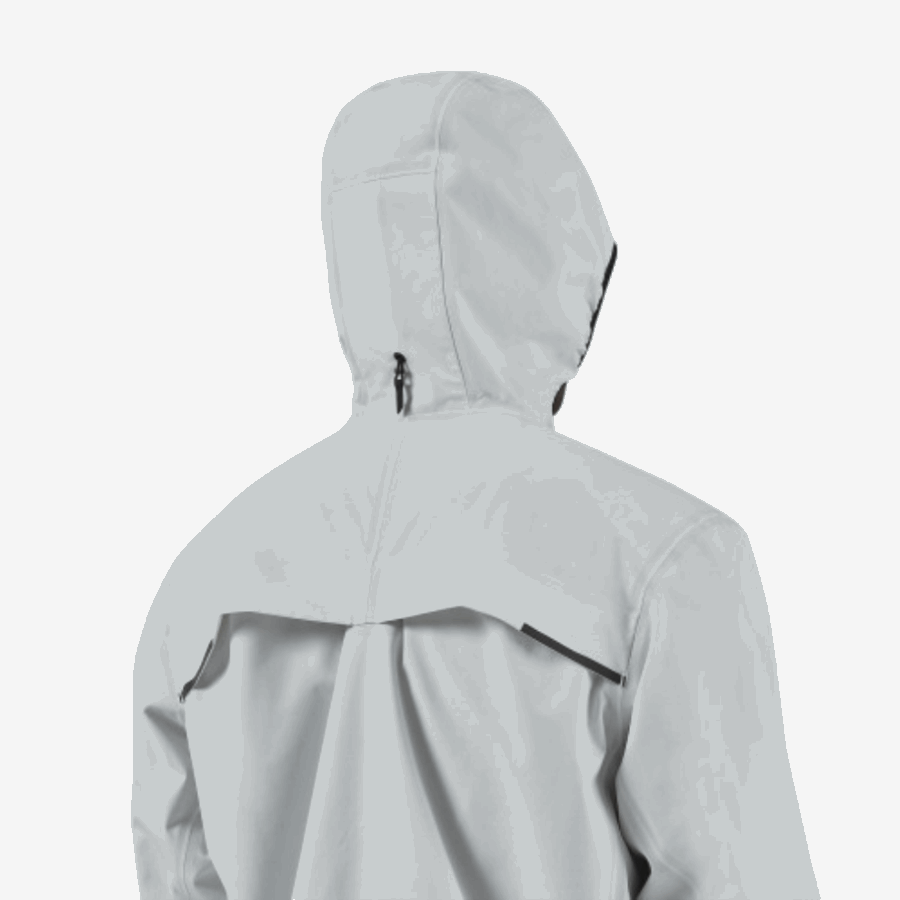 Blanc Sur Anorak Imperméable Running