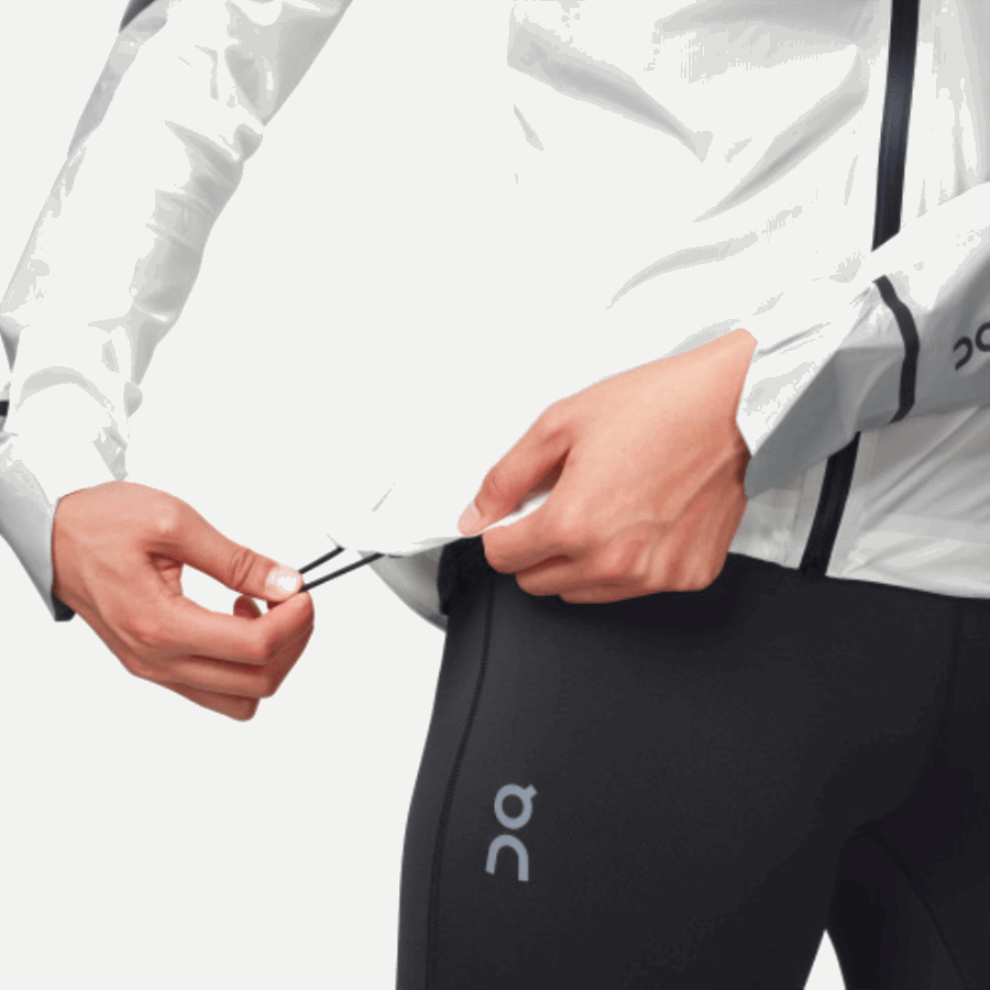 Grey-White On Running Weather Jacket