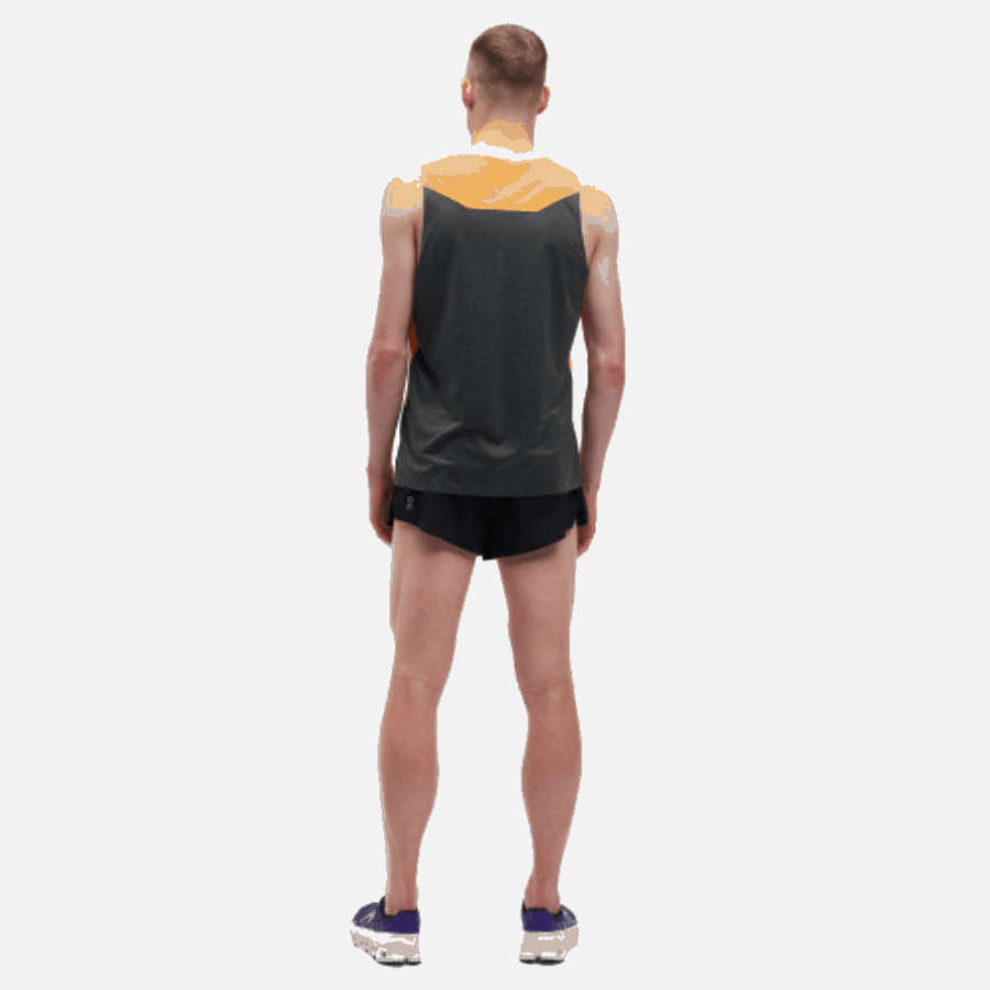 Nouveau Sur Running Tank-t Mangue-noir
