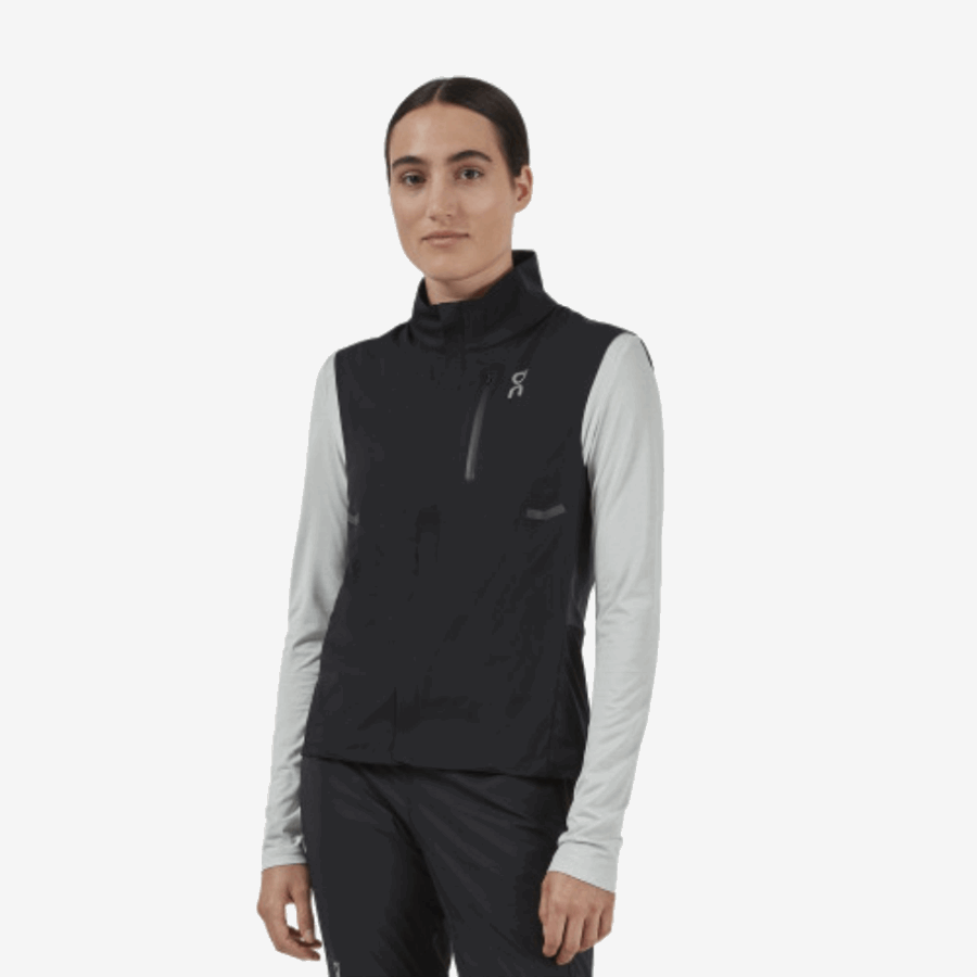Weather Vest Black On Running