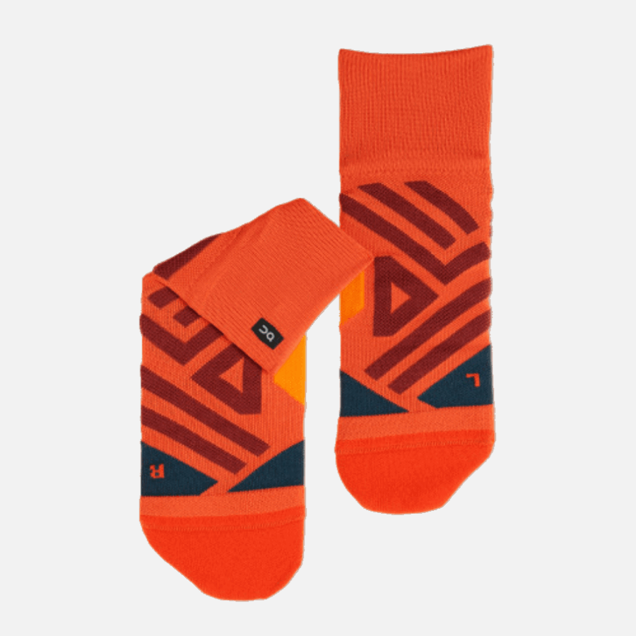 Sur Running Mid Sock Rouille-marine