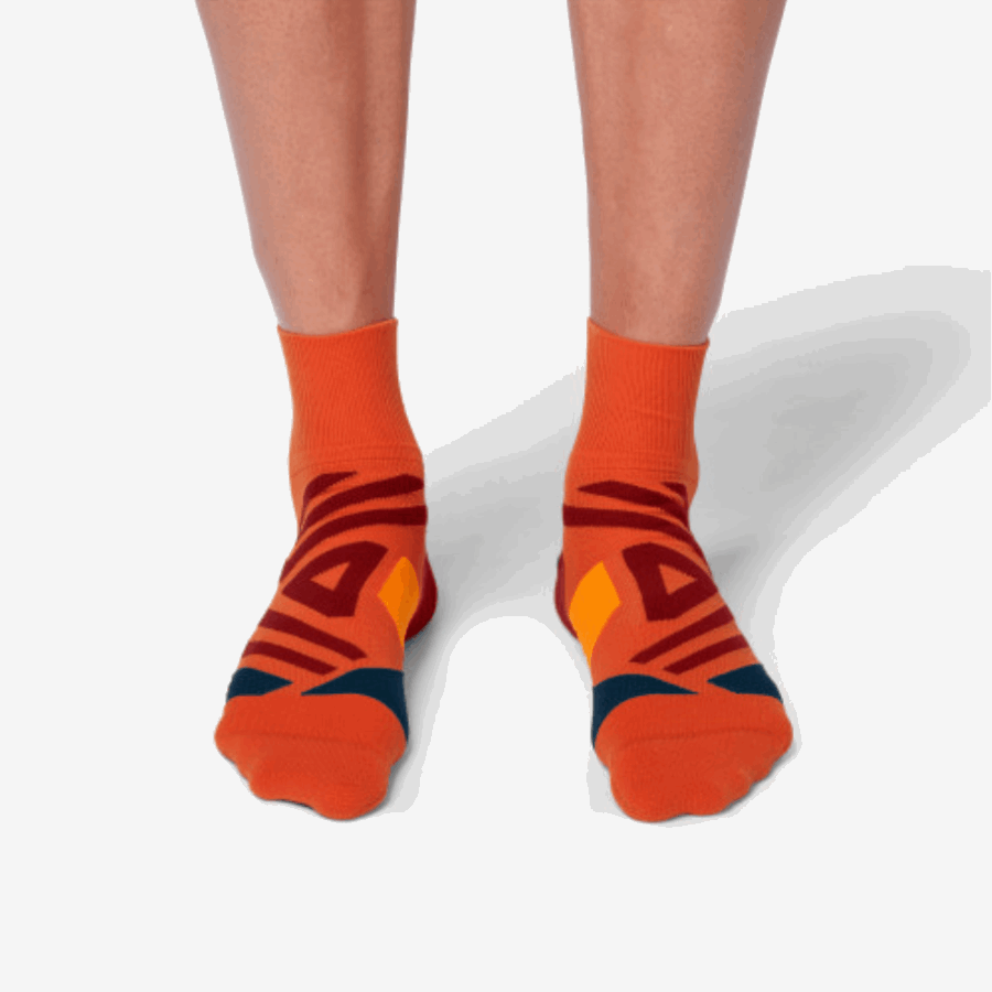 Sur Running Mid Sock Rouille-marine