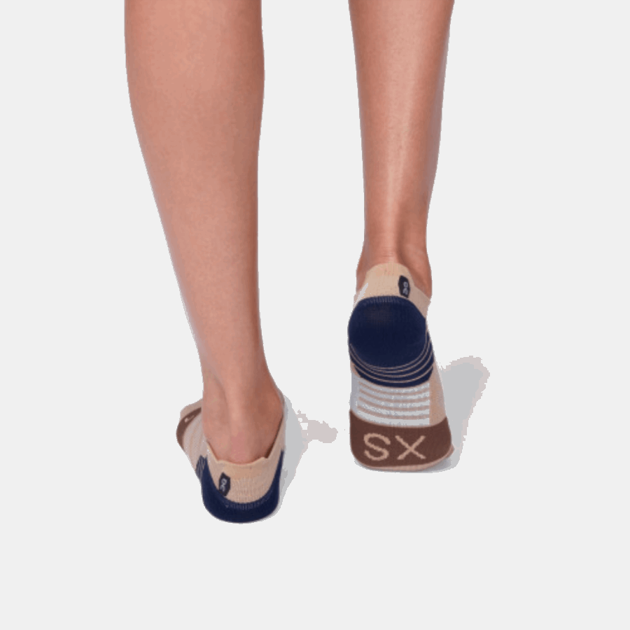 On Running Rosebrown-Grey Low Sock