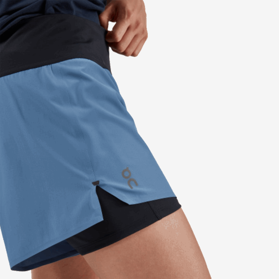 Cerulean-Black On Running Running Shorts