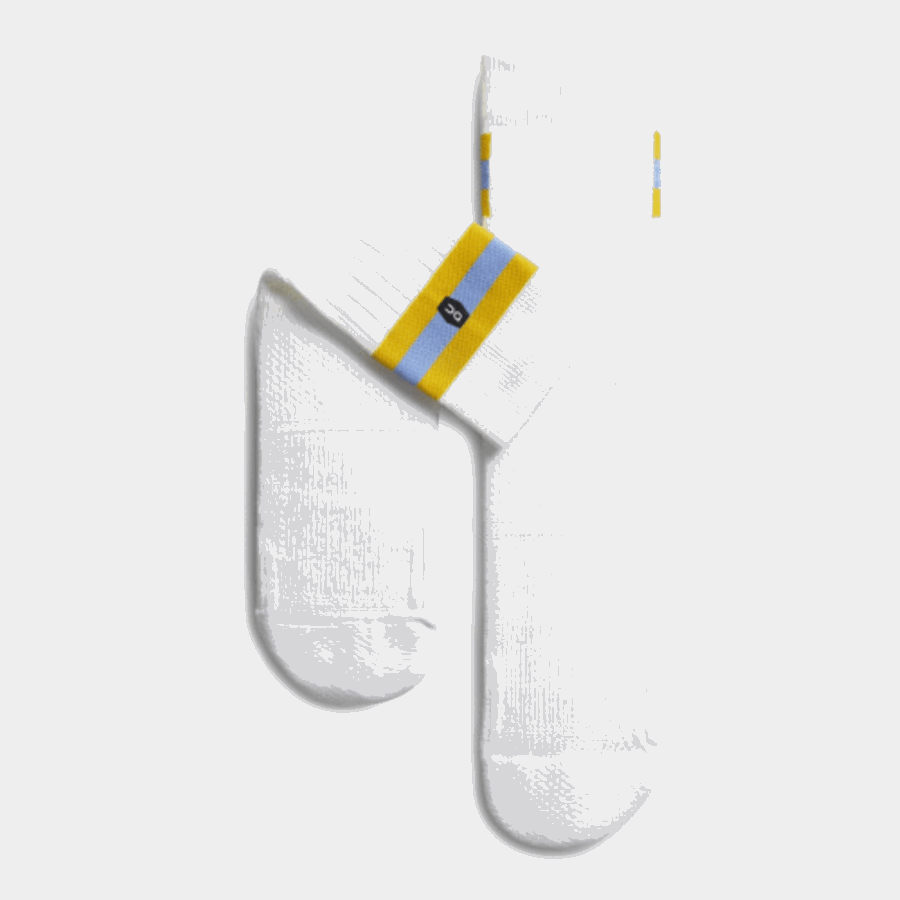 On Running White-Mustard Tennis Sock