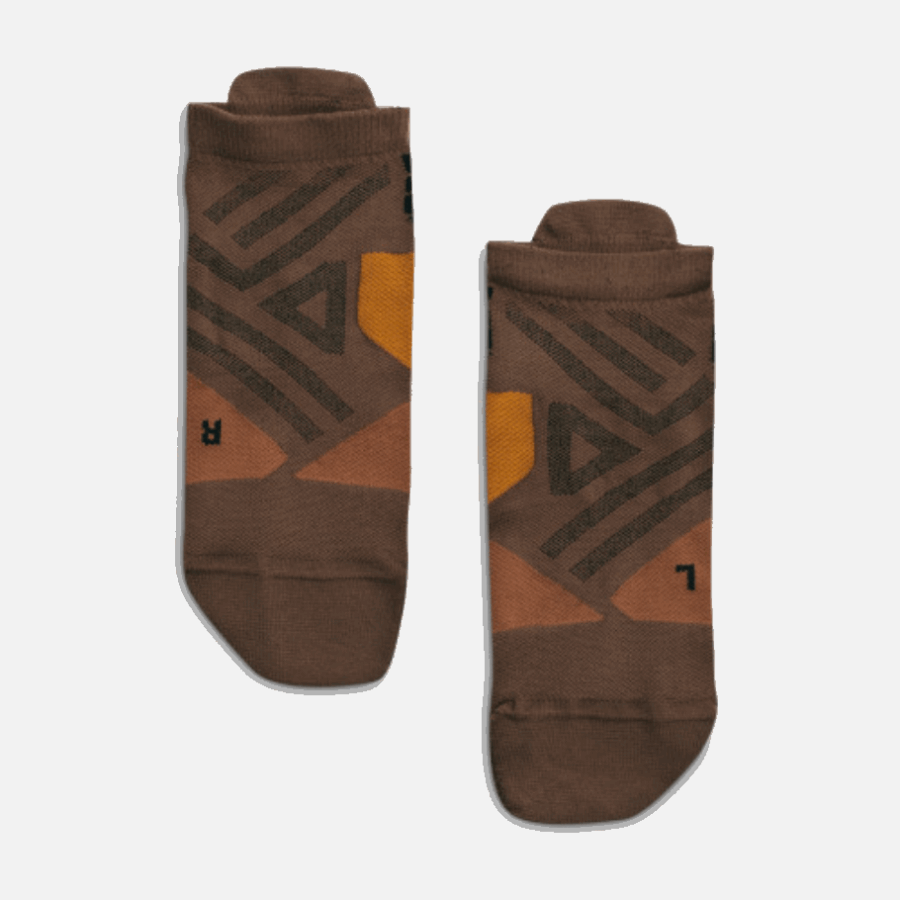 Chaussette Basse Cacao-noir Sur Running