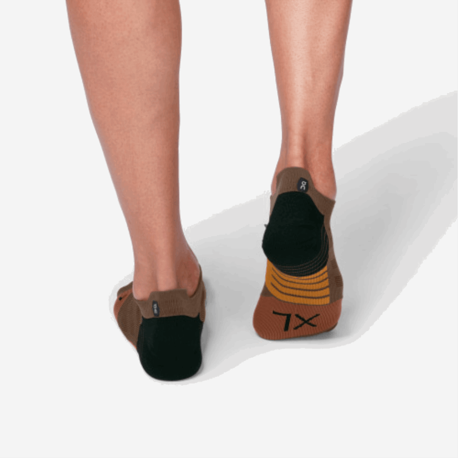 Chaussette Basse Cacao-noir Sur Running