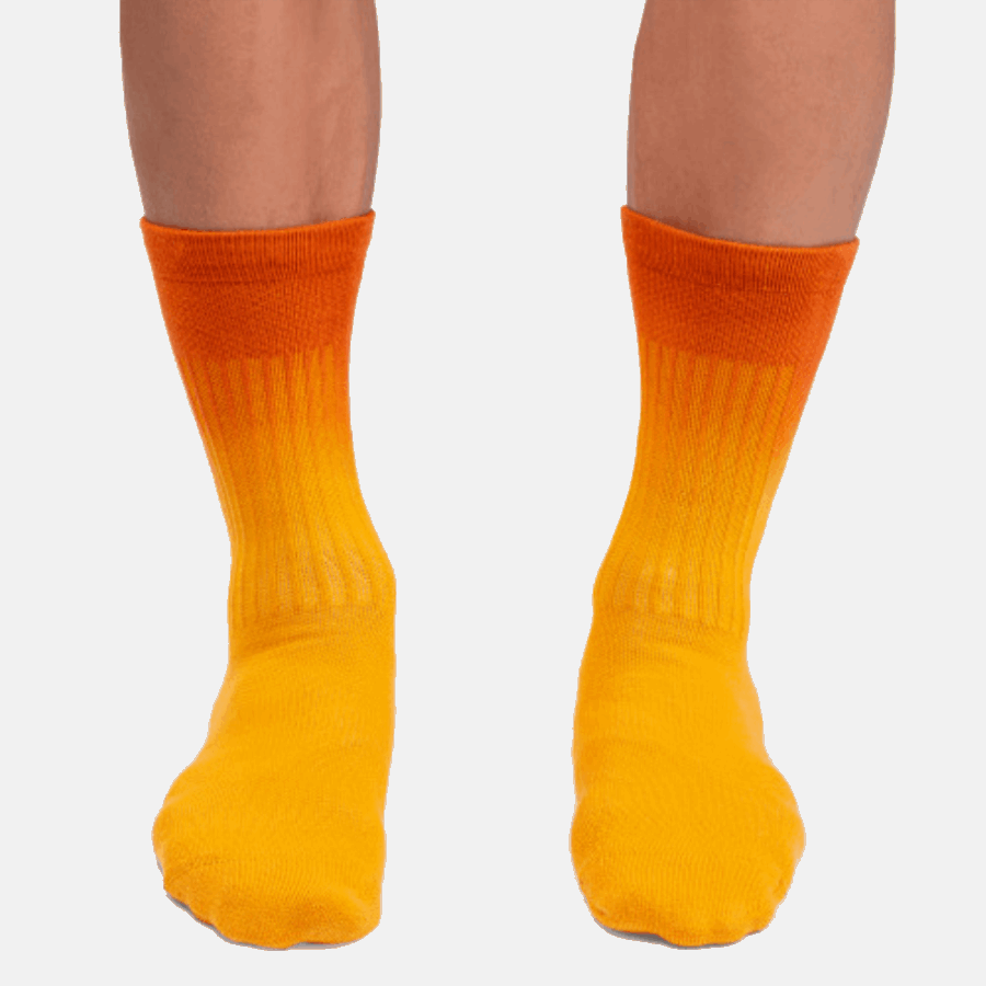 Chaussette De Tous Les Jours Mangue-épice Sur La Course