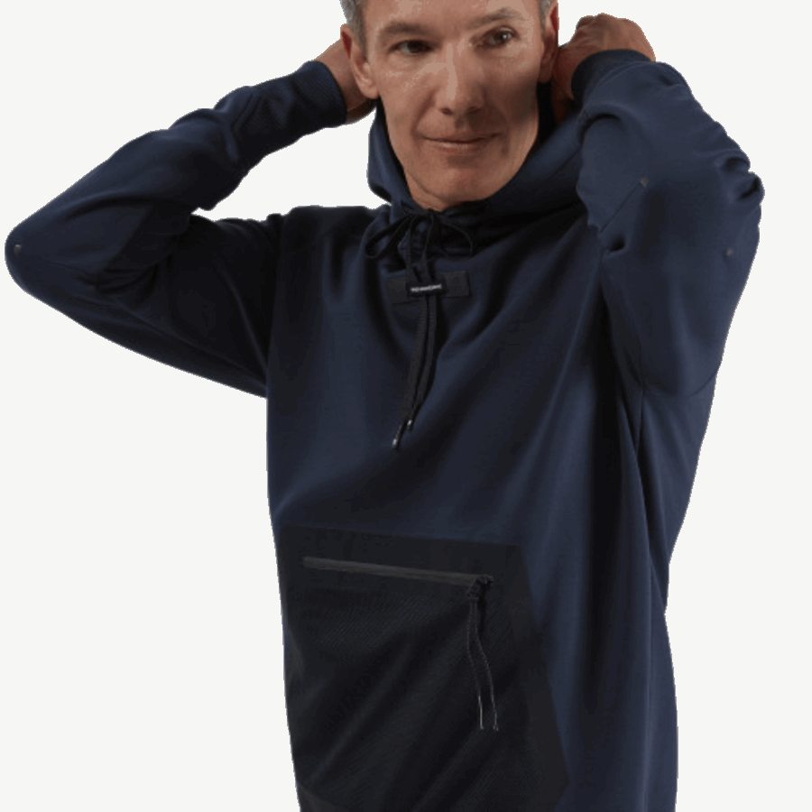 Sweat à Capuche Bleu Marine