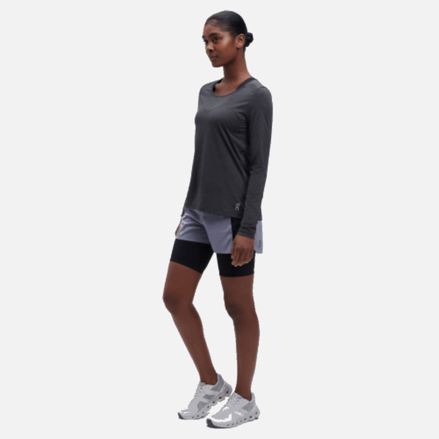 Granite-Black On Running Active Shorts