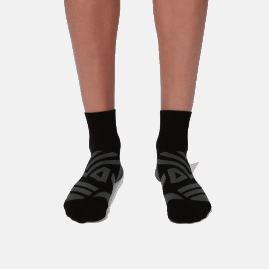 On Running Mid Sock Black-Shadow New