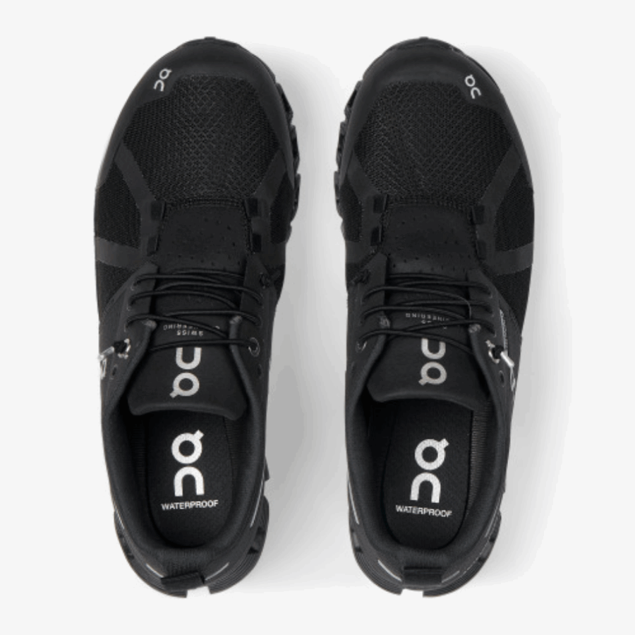 New On Running Cloud Waterproof Black-Lunar