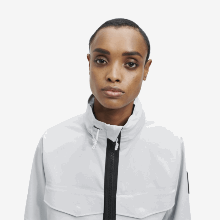 Explorer Jacket On Running Hail