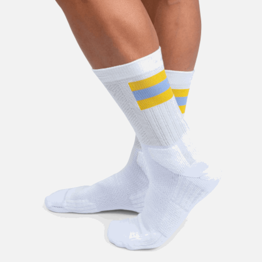 Sur Chaussette De Tennis Moutarde Running