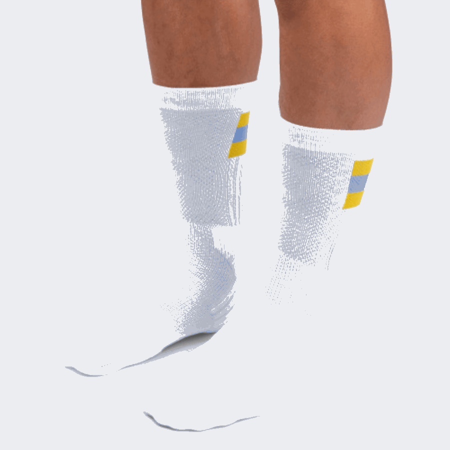 Sur Chaussette De Tennis Moutarde Running