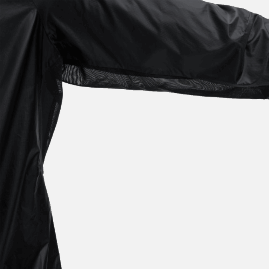 Black Zero Jacket On Running