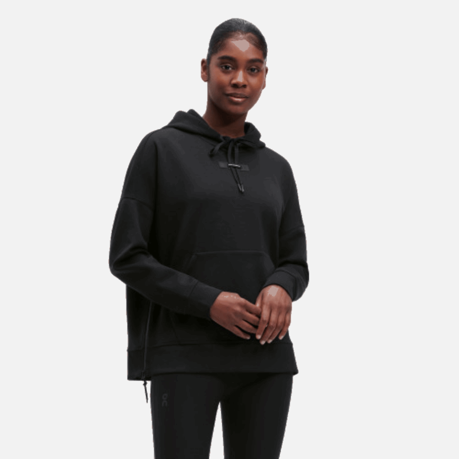Hoodie On Running Black