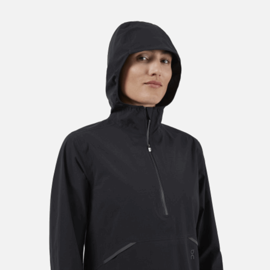 Black On Running Waterproof Anorak