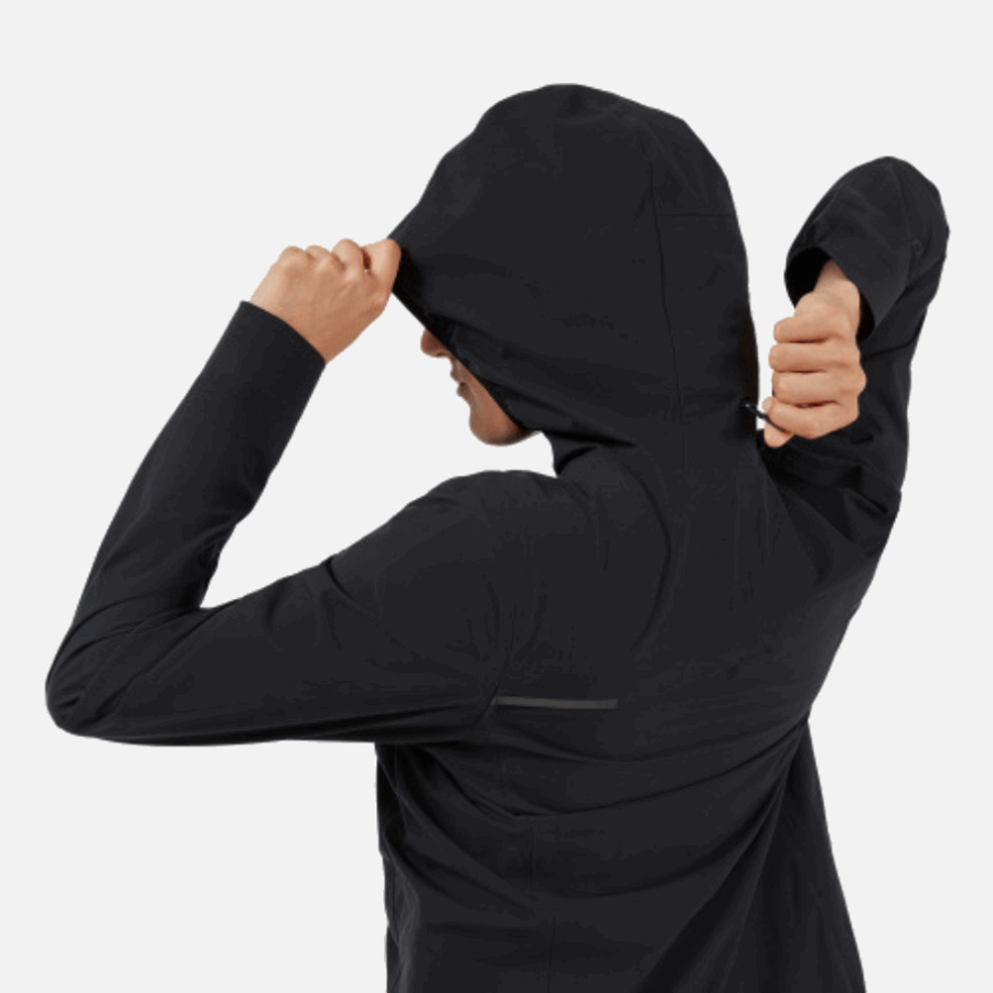 Black On Running Waterproof Anorak