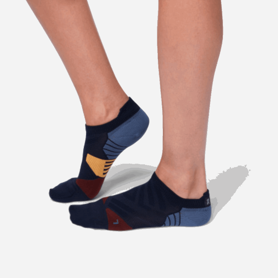 Midnight-Tan On Running Low Sock