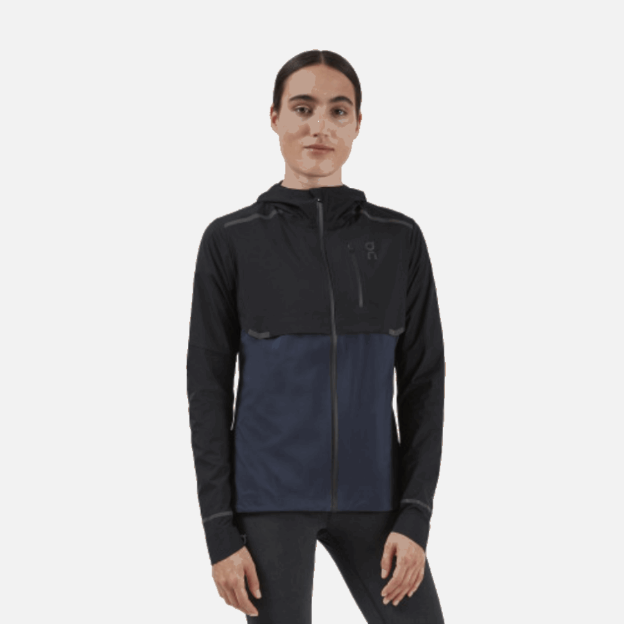On Running Weather Jacket Black-Navy