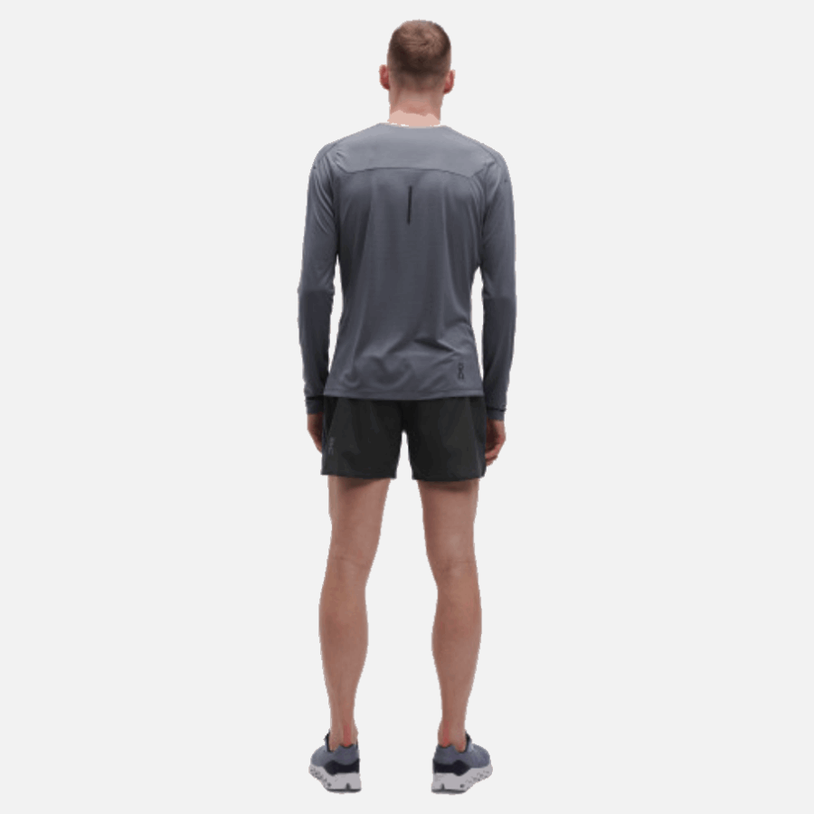 Short Léger 5'' Denim-noir Sur La Course à Pied