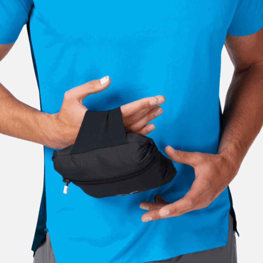 Sur La Veste Météo Running Black-shadow