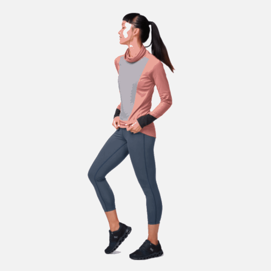 On Running Weather Shirt Dustrose-Fossil