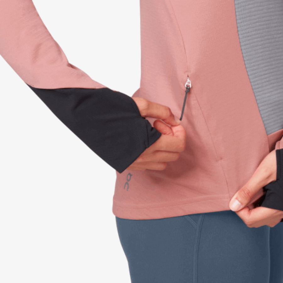 On Running Weather Shirt Dustrose-Fossil