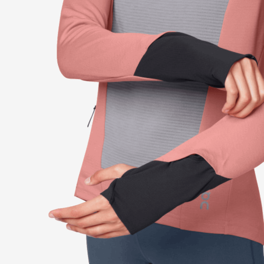 On Running Weather Shirt Dustrose-Fossil