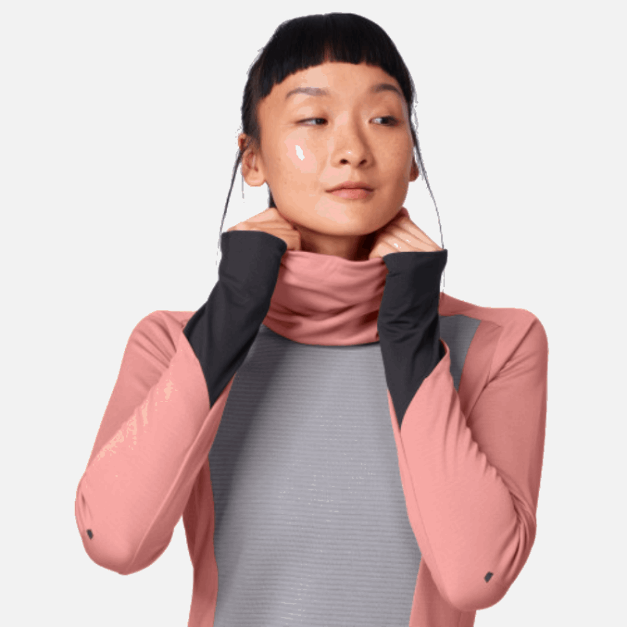 On Running Weather Shirt Dustrose-Fossil