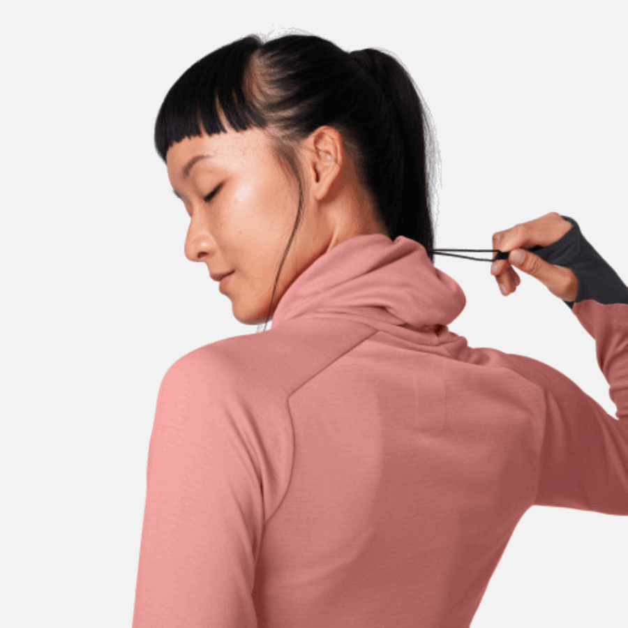 On Running Weather Shirt Dustrose-Fossil