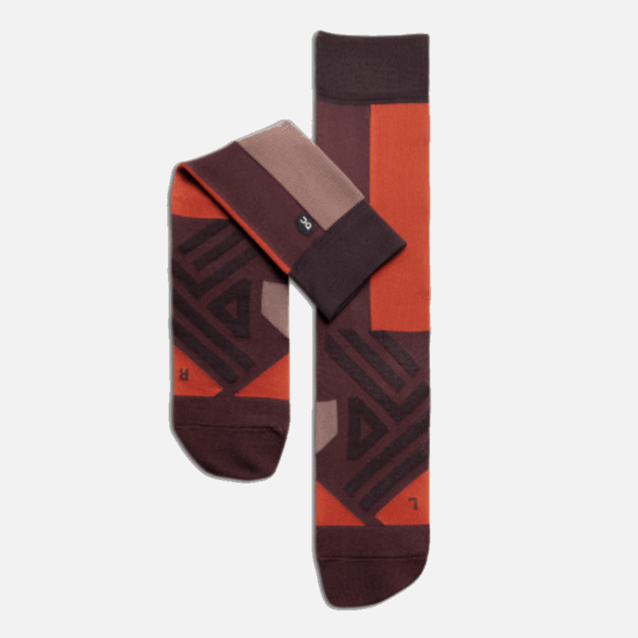 On Running High Sock Chocolate-Spice