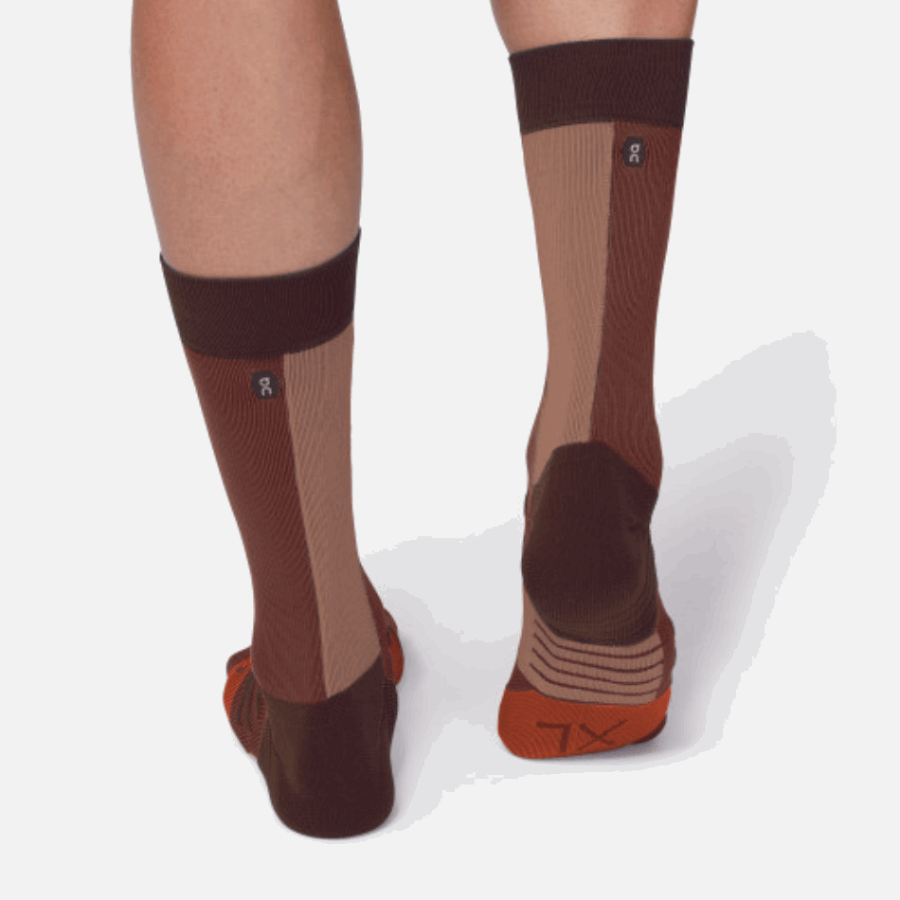 On Running High Sock Chocolate-Spice