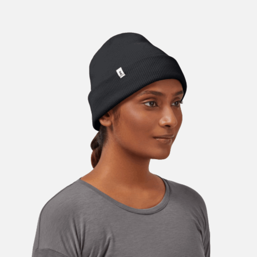 Fashion On Running Merino Beanie Black