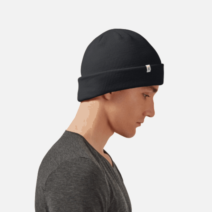 Fashion On Running Merino Beanie Black