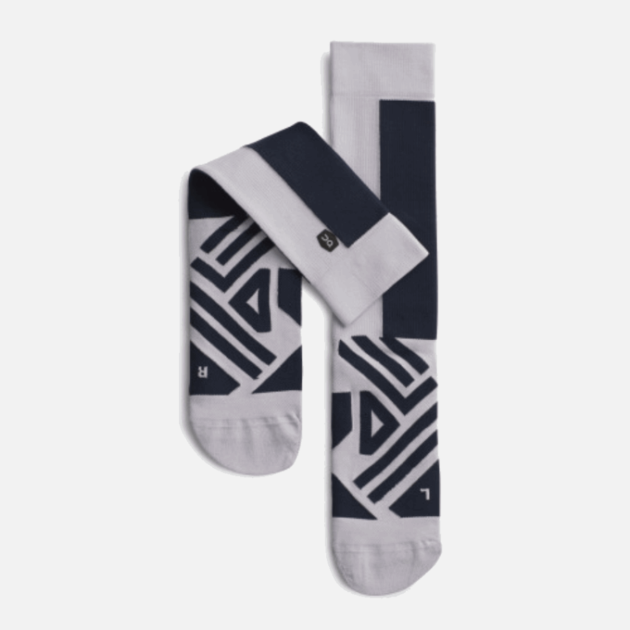 On Running High Sock Men Navy-Lilac