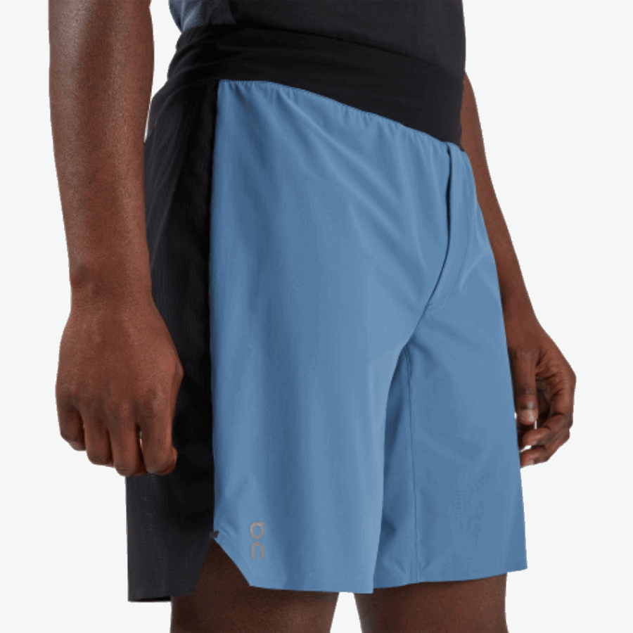 On Running Lightweight Shorts Cerulean-Black