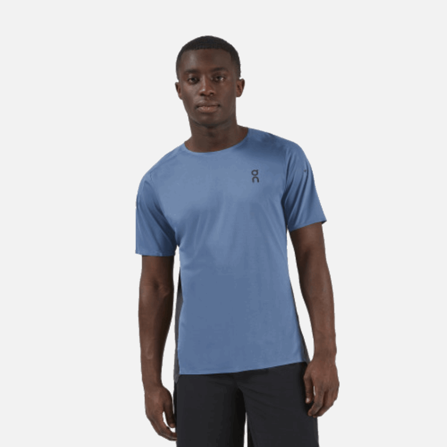 On Running Performance-T Men Cerulean-Black