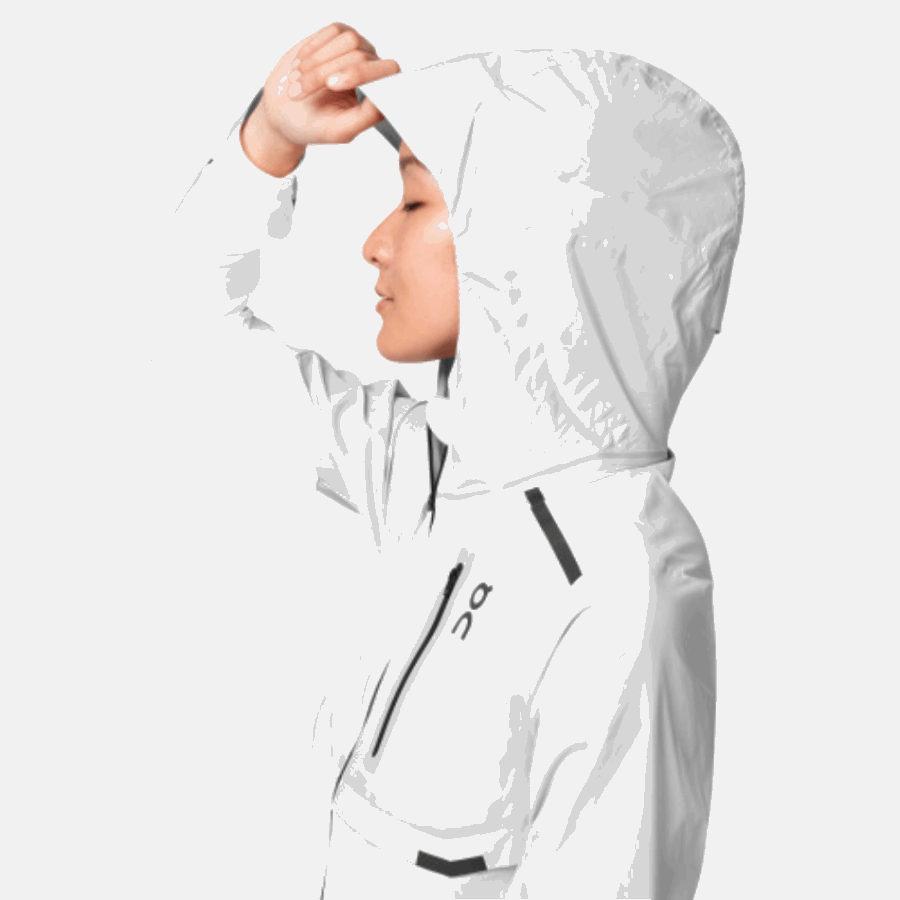On Running Weather Jacket Grey-White
